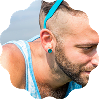 Boucles d'oreilles homme